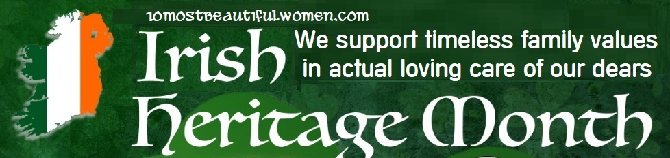 American German irish Heritage month banner